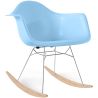 Buy Rocking Chair - Scandinavian Design - Wooden and Metal Legs - Skandiva Light blue 61605 - in the EU