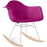 Buy Rocking Chair - Scandinavian Design - Wooden and Metal Legs - Skandiva Mauve 61605 home delivery