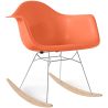 Buy Rocking Chair - Scandinavian Design - Wooden and Metal Legs - Skandiva Orange 61605 - prices