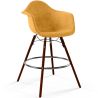 Buy Velvet Bar Stool - Scandinavian Design and Dark Wood Legs - Skandiva  Mustard 61599 at MyFaktory