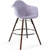 Buy Velvet Bar Stool - Scandinavian Design and Dark Wood Legs - Skandiva  Pastel Purple 61599 with a guarantee