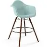 Buy Velvet Bar Stool - Scandinavian Design and Dark Wood Legs - Skandiva  Pastel blue 61599 - in the EU