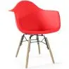 Buy Children's Chair Scandinavian Design - Wooden Legs - Skandiva Red 61693 - prices