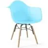 Buy Children's Chair Scandinavian Design - Wooden Legs - Skandiva Light blue 61693 home delivery