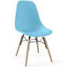 Buy Children's Chair - Scandinavian Design - Wooden Legs - Lumi Light blue 61695 - in the EU