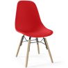 Buy Children's Chair - Scandinavian Design - Wooden Legs - Lumi Red 61695 in the Europe