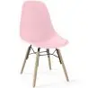 Buy Children's Chair - Scandinavian Design - Wooden Legs - Lumi Pink 61695 in the Europe