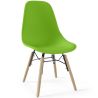 Buy Children's Chair - Scandinavian Design - Wooden Legs - Lumi Green 61695 - prices