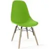 Buy Children's Chair - Scandinavian Design - Wooden Legs - Lumi Green 61695 - in the EU