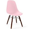 Buy Children's Chair - Scandinavian Design - Dark Wooden Legs - Lumi Pink 61699 - in the EU