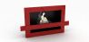 Buy Contemporary Floor-Standing Ethanol Fireplace Glossy red 18783 - in the EU