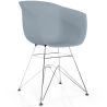 Buy Dining Chair - Scandinavian Style - Chrome Legs - Mangri Light grey 61730 in the Europe