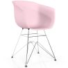 Buy Dining Chair - Scandinavian Style - Chrome Legs - Mangri Pastel pink 61730 - prices