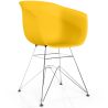 Buy Dining Chair - Scandinavian Style - Chrome Legs - Mangri Yellow 61730 with a guarantee