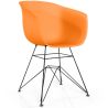 Buy Dining Chair - Scandinavian Style - Black Legs - Mangri Orange 61731 - prices