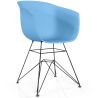 Buy Dining Chair - Scandinavian Style - Black Legs - Mangri Pastel blue 61731 - in the EU
