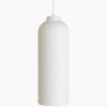Buy Pendant lamp - Minimalist design - Stone-effect finish - Sinur III White 61740 - in the EU