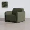 Buy Armchair Upholstered In Velvet Corduroy – Modern Design - Halember Olive 61755 - prices