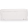 Buy Bench With Internal Storage Upholstered In Velvet Corduroy Fabric - Auren White 61765 - prices