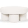 Buy Designer Ottoman In White Bouclé – Modern Coffee Table - Noreli White 61773 - in the EU