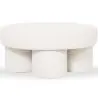 Buy Designer Ottoman In White Bouclé – Modern Coffee Table - Noreli White 61773 - in the EU