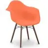 Buy Dining Chairs - Scandinavian Design - Dark Wood Legs - Skandiva Orange 61569 with a guarantee