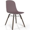 Buy Dining chair with dark wood legs – Modern style and functionality - Larof Taupe 61793 at MyFaktory