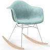 Buy Rocking Chair Modern Fabric Upholstered – Nordic Style - Skandiva  Pastel blue 61813 at MyFaktory