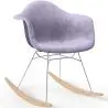 Buy Rocking Chair Modern Fabric Upholstered – Nordic Style - Skandiva  Pastel Purple 61813 - in the EU