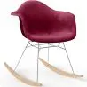 Buy Rocking Chair Modern Fabric Upholstered – Nordic Style - Skandiva  Dark red 61813 in the Europe