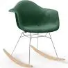 Buy Rocking Chair Modern Fabric Upholstered – Nordic Style - Skandiva  Dark green 61813 - prices
