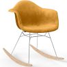 Buy Rocking Chair Modern Fabric Upholstered – Nordic Style - Skandiva  Mustard 61813 home delivery