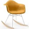 Buy Rocking Chair Modern Fabric Upholstered – Nordic Style - Skandiva  Mustard 61813 home delivery