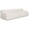 Buy Modular Sofa Upholstered in Bouclé Fabric - 3/4 Seater - Bathy White 61823 - in the EU