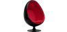 Buy Armchair Ele Chair Style - Black exterior -  Fabric Red 59312 in the Europe