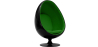 Buy Armchair Ele Chair Style - Black exterior -  Fabric Green 59312 at MyFaktory
