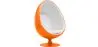 Buy Armchair Ele Chair - Coloured exterior - Fabric Light orange 59313 - prices