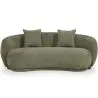 Buy Curved Contemporary Style Design Sofa Upholstered in Chenille - Onda Olive 61557 at MyFaktory