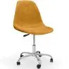 Buy Office Chair Swivel with Wheels – Velvet Upholstery – Steel Legs - Brielle  Mustard 61831 - prices