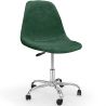 Buy Office Chair Swivel with Wheels – Velvet Upholstery – Steel Legs - Brielle  Dark green 61831 at MyFaktory