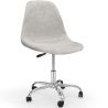 Buy Office Chair Swivel with Wheels – Velvet Upholstery – Steel Legs - Brielle  Light grey 61831 at MyFaktory