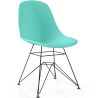 Buy Dining Chair with Metal Legs – Modern Design – Brielle  Turquoise 61833 - in the EU