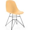 Buy Dining Chair with Metal Legs – Modern Design – Brielle  Pastel orange 61833 with a guarantee