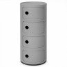 Buy Plastic Storage Chest - 4 Drawers - Modern Glossy Organizer - New Bili 4 Grey 61845 - prices