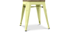 Buy Bistrot Metalix Stool wooden - Metal - 45 cm Pastel yellow 58350 home delivery
