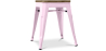 Buy Bistrot Metalix Stool wooden - Metal - 45 cm Pastel pink 58350 home delivery