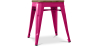 Buy Bistrot Metalix Stool wooden - Metal - 45 cm Fuchsia 58350 home delivery
