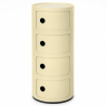 Buy Plastic Storage Chest - 4 Drawers - Modern Glossy Organizer - New Bili 4 Cream 61845 home delivery