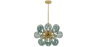 Buy Jacobella 18 bulbs suspension lamp - Metal and glass Blue 59344 - prices