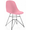 Buy Dining Chair with Metal Legs – Modern Design – Brielle  Pink 61833 in the Europe